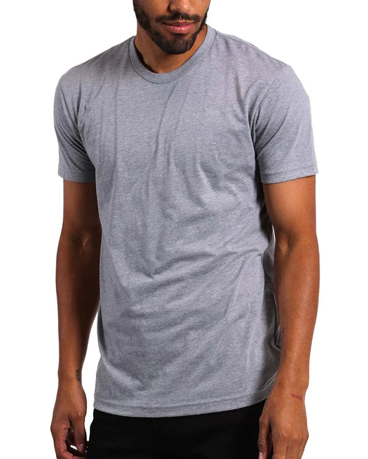 INTO THE AM Mens T Shirt - Short Sleeve Crew Neck Soft Fitted Tees S - 4XL Fresh Classic Tshirts 3X-Large Grey