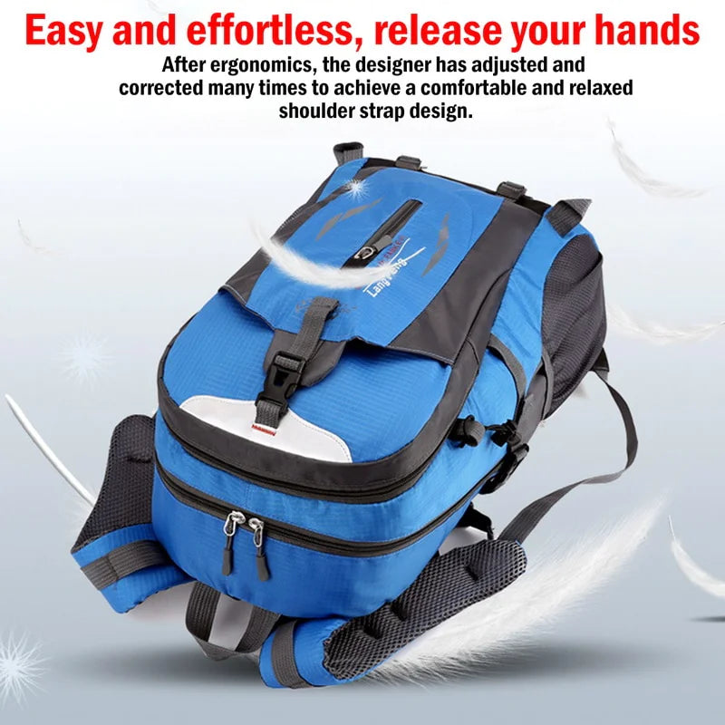 40L Men Women Travel Backpack Rucksack Camping Laptop Hiking School Book Bag USA