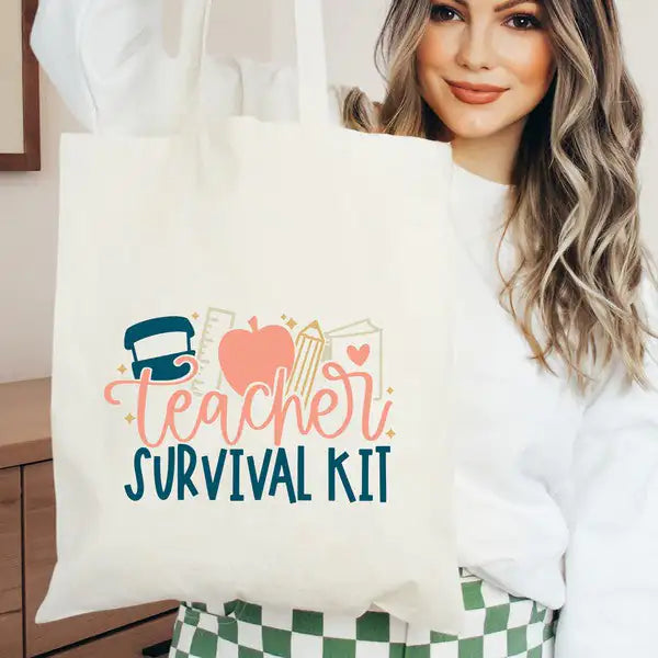 Teacher Survival Kit Tote Bag